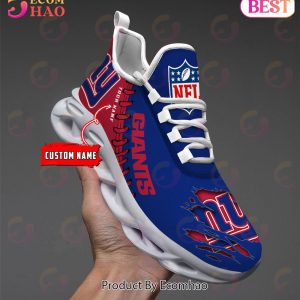 NFL New York Giants Personalized Max Soul Shoes Custom Name