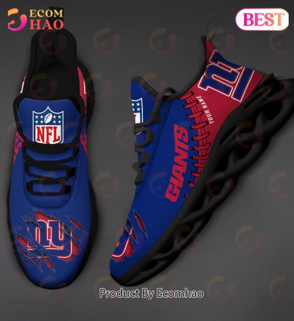 NFL New York Giants Personalized Max Soul Shoes Custom Name