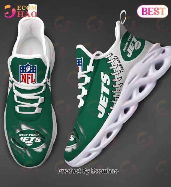 NFL New York Jets Personalized Max Soul Shoes Custom Name