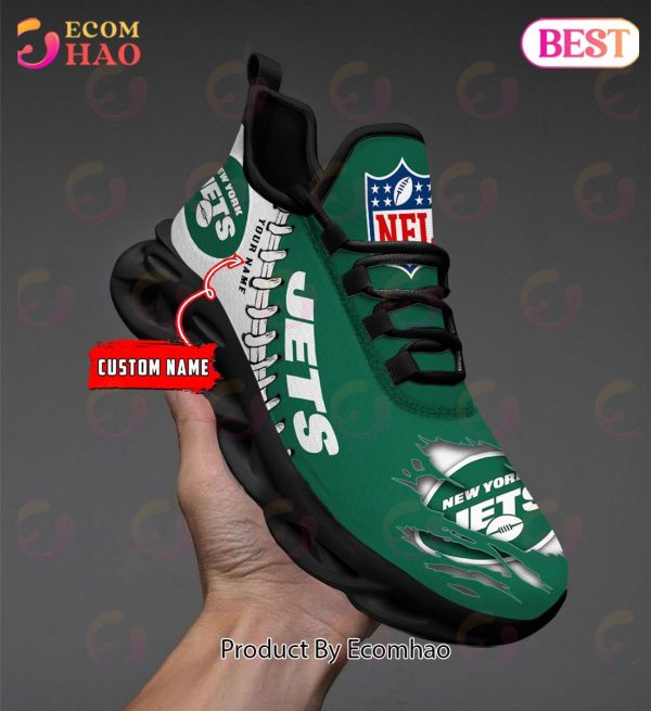 NFL New York Jets Personalized Max Soul Shoes Custom Name