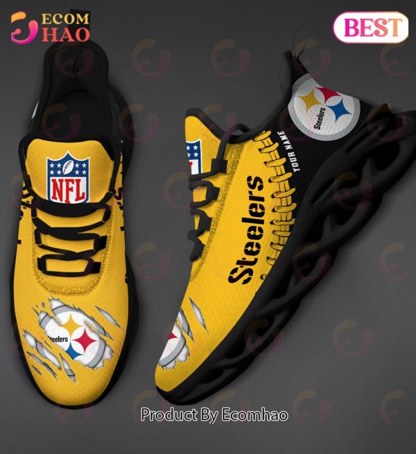 NFL Pittsburgh Steelers Personalized Max Soul Shoes Custom Name