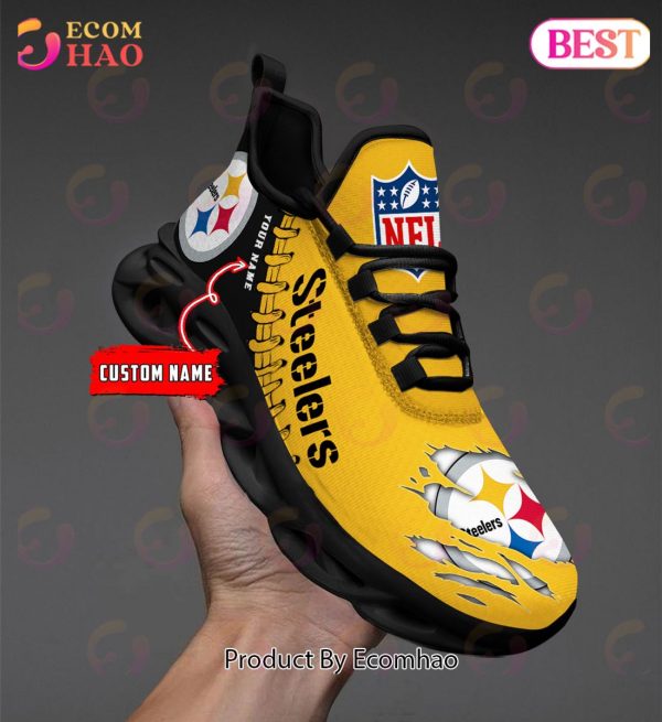 NFL Pittsburgh Steelers Personalized Max Soul Shoes Custom Name