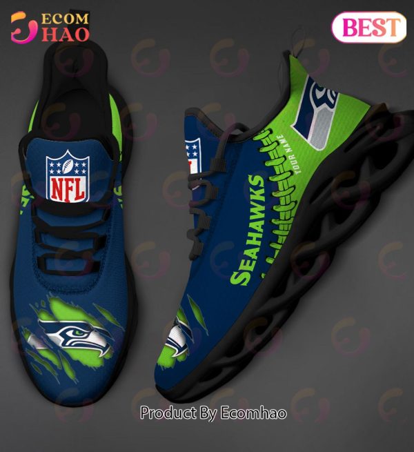 NFL Seattle Seahawks Personalized Max Soul Shoes Custom Name