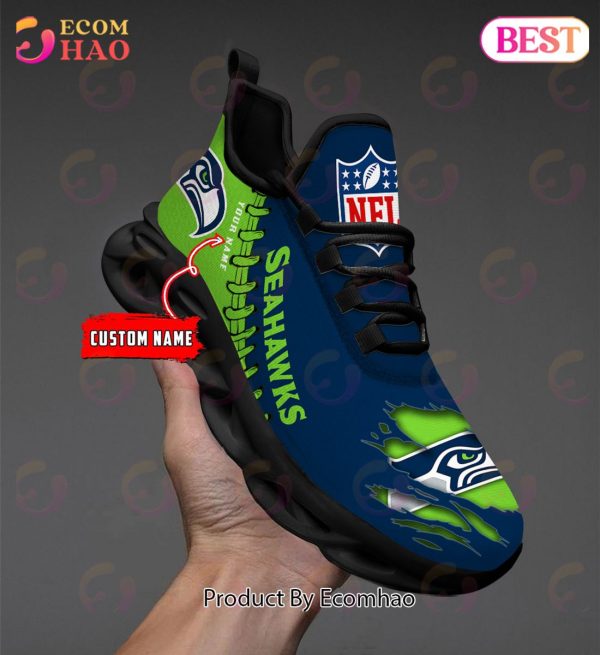NFL Seattle Seahawks Personalized Max Soul Shoes Custom Name