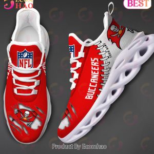 NFL Tampa Bay Buccaneers Personalized Max Soul Shoes Custom Name