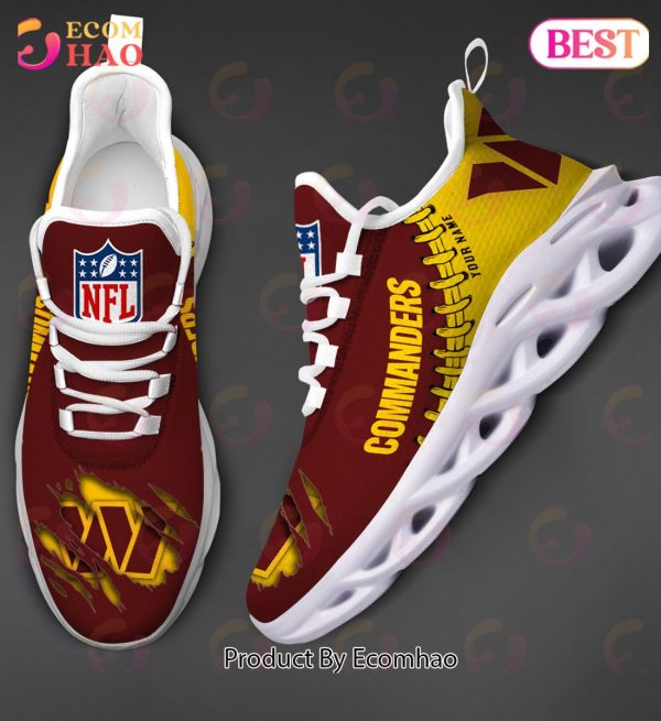 NFL Washington Redskins Personalized Max Soul Shoes Custom Name