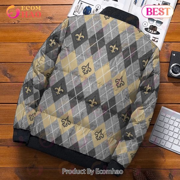 NFL New Orleans Saints Puffer Jacket 3D