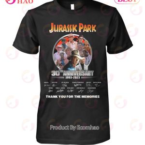 Jurassic Park 30th Anniversary 1993 - 2023 Thank You For The Memories T-Shirt