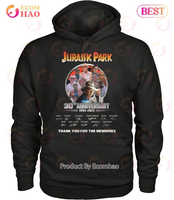 Jurassic Park 30th Anniversary 1993 – 2023 Thank You For The Memories T-Shirt