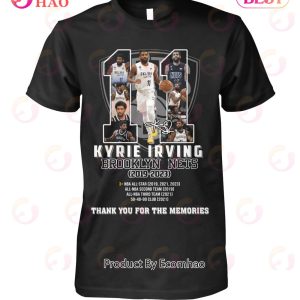 Kyrie Irving Brooklyn Nets 2019 - 2023 Thank You For The Memories T-Shirt