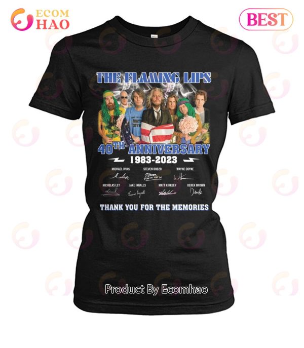 The Flaming Lips 40th Anniversary 1983 – 2023 Thank You For The Memories T-Shirt