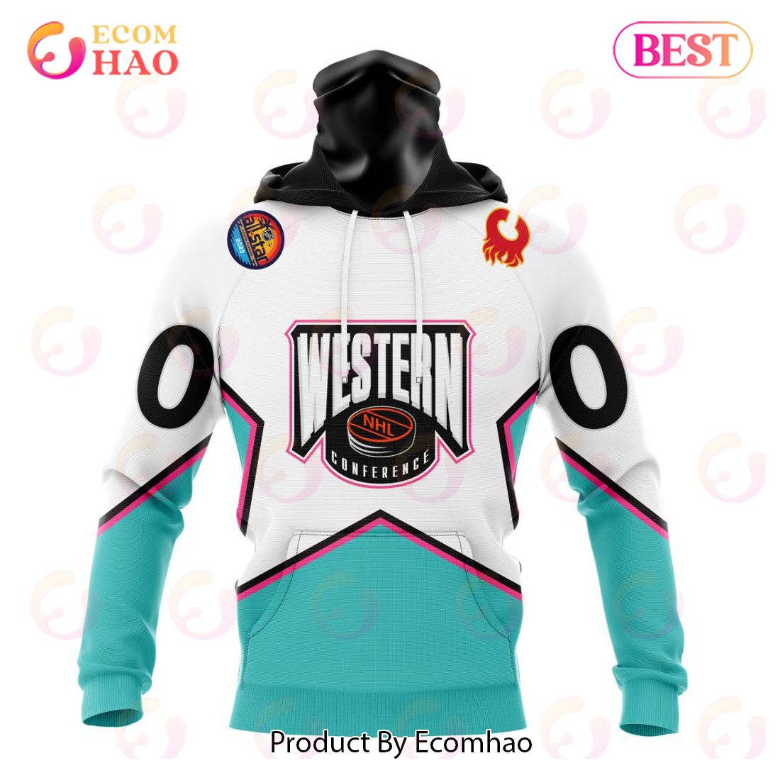 NHL Calgary Flames All-Star Western Conference 3D Hoodie
