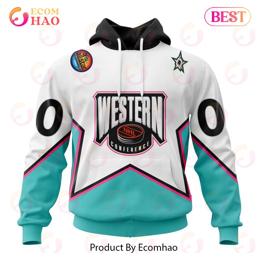 NHL Carolina Hurricanes All-Star Eastern Conference 3D Hoodie