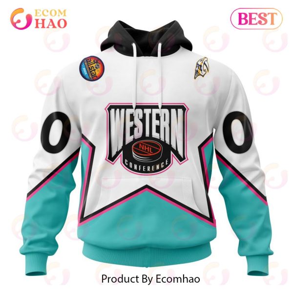NHL Nashville Predators All-Star Western Conference 3D Hoodie