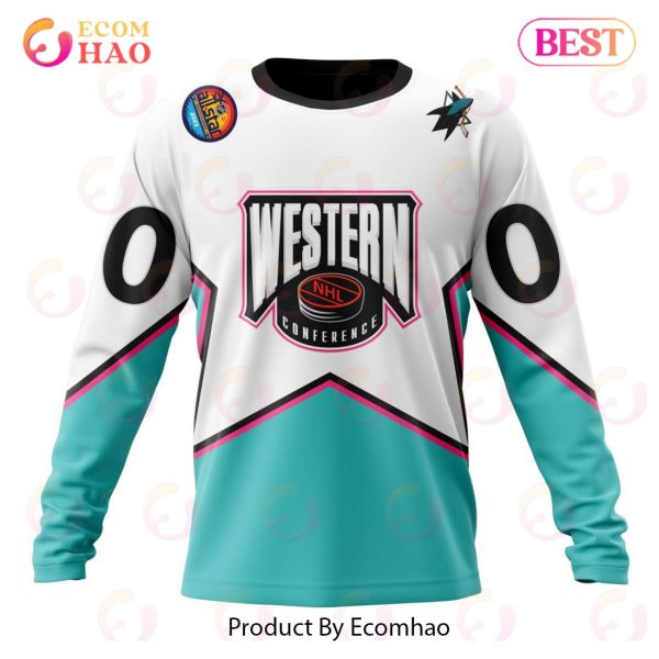 NHL San Jose Sharks All-Star Western Conference 3D Hoodie