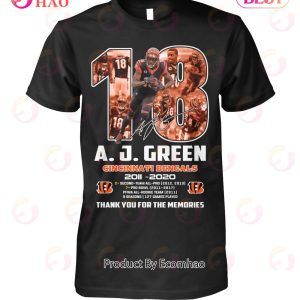 A.J.Green Cincinnati Bengals 2011 – 2020 Thank You For The Memories T-Shirt
