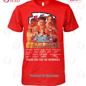 Kansas City Chiefs LVII Super Bowl Champions Thank You For The Memories T-Shirt