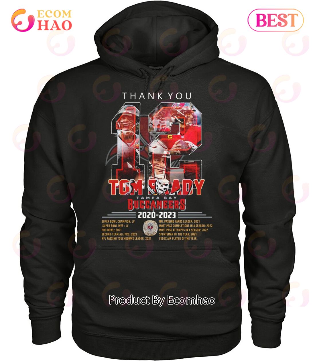 Thank You Tom Brady Tampa Bay Buccaneers 2020 – 2023 T-Shirt