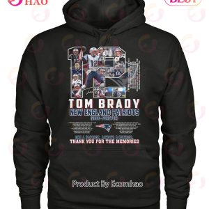 Tom Brady New England Patriots 2000 – Forever Thank You For The Memories T-Shirt