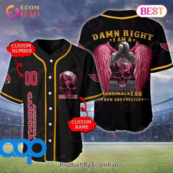 Arizona Cardinals NFL 3D Personalized Baseball Jersey