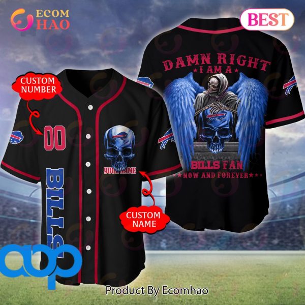 Buffalo Bills NFL 3D Personalized Baseball Jersey