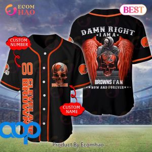 Cleveland Browns NFL 3D Personalized Baseball Jersey