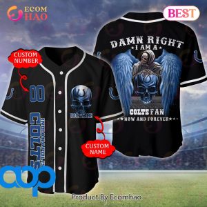 Indianapolis Colts NFL 3D Personalized Baseball Jersey