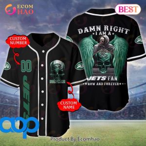 New York Jets NFL 3D Personalized Baseball Jersey