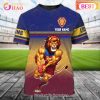 Carlton Blues Personalized Name 3D T-Shirt