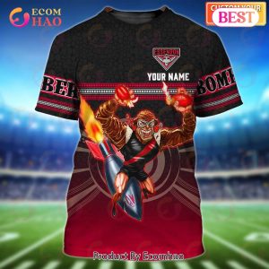 Essendon Bombers Personalized Name 3D T-Shirt