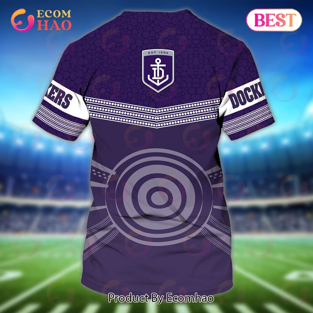 Fremantle Dockers Personalized Name 3D T-Shirt