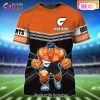 Hawks Hawthorn Personalized Name 3D T-Shirt