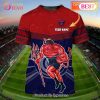 Power Port Adelaide Personalized Name 3D T-Shirt