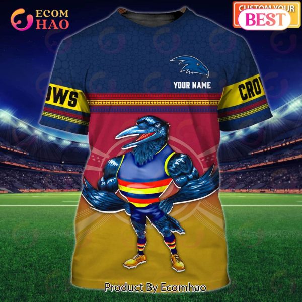 The Crows Adelaide Personalized Name 3D T-Shirt