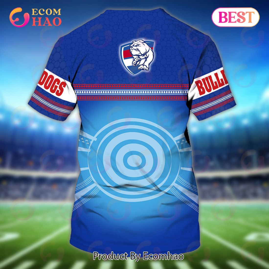 Western Bulldogs Personalized Name 3D T-Shirt