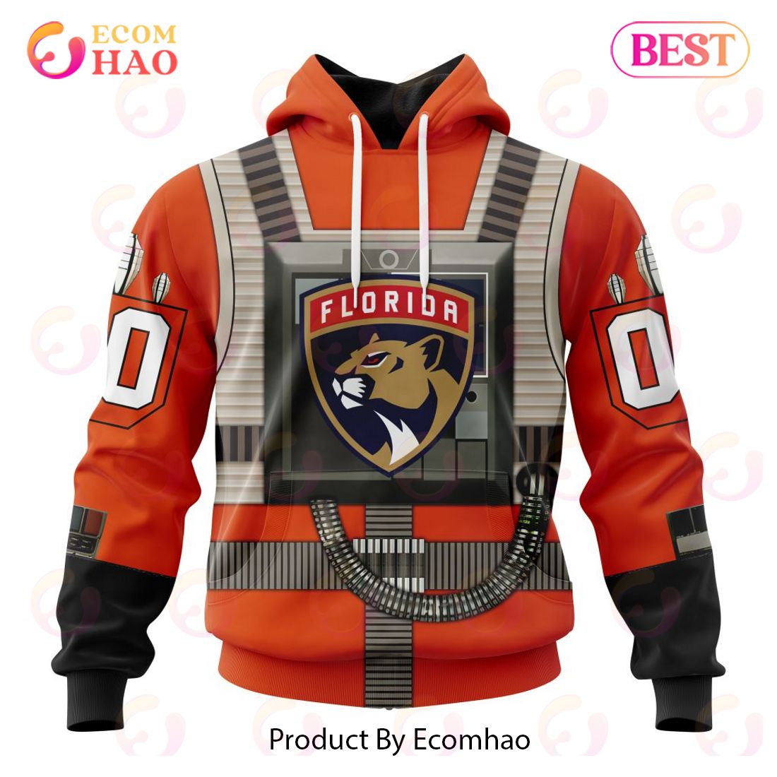 NHL Florida Panthers Star Wars Rebel Pilot Design 3D Hoodie