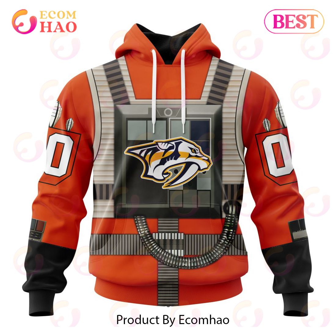 NHL Minnesota Wild Star Wars Rebel Pilot Design 3D Hoodie