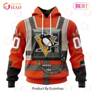 NHL Pittsburgh Penguins Star Wars Rebel Pilot Design 3D Hoodie