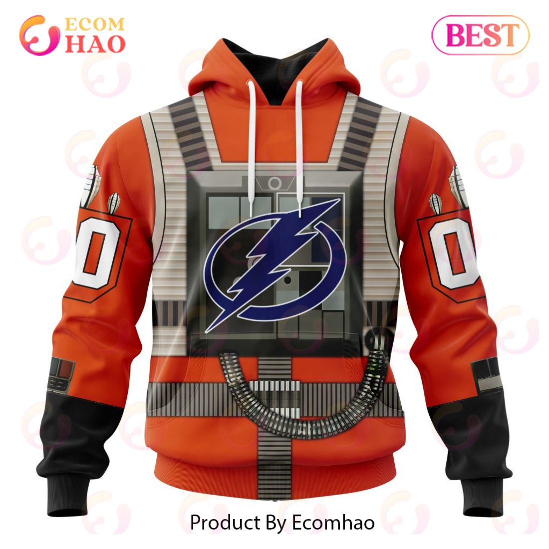 NHL Vancouver Canucks Star Wars Rebel Pilot Design 3D Hoodie