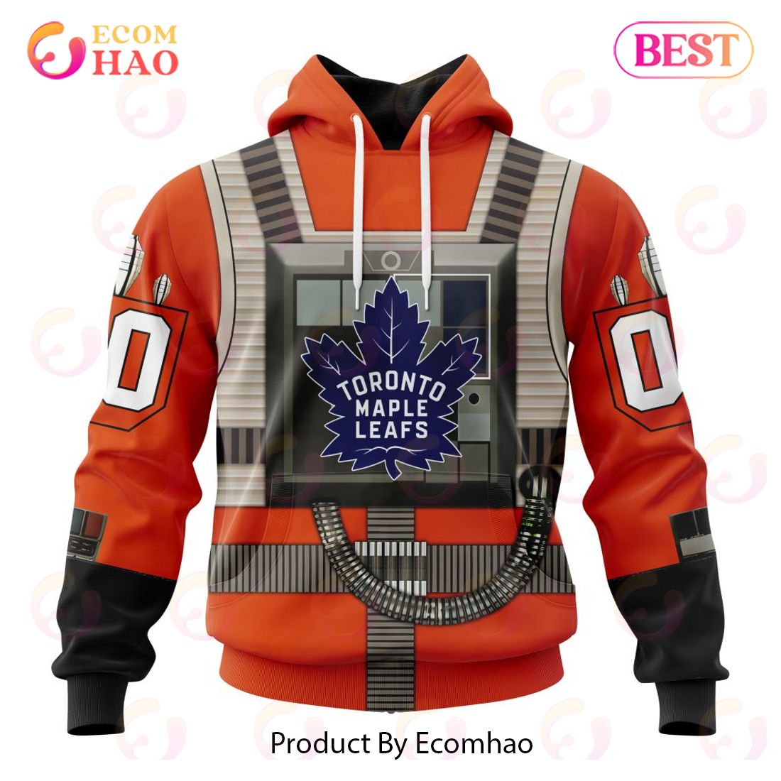 NHL Winnipeg Jets Star Wars Rebel Pilot Design 3D Hoodie