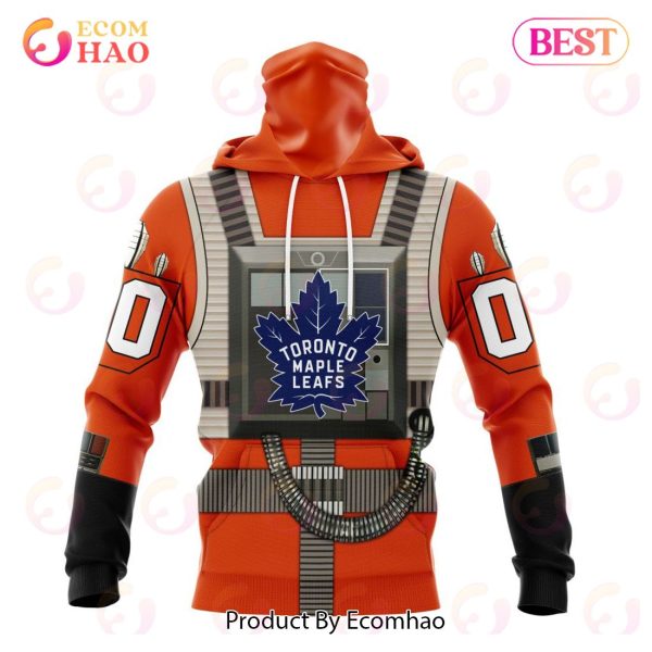 NHL Toronto Maple Leafs Star Wars Rebel Pilot Design 3D Hoodie