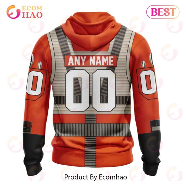 NHL Vegas Golden Knights Star Wars Rebel Pilot Design 3D Hoodie