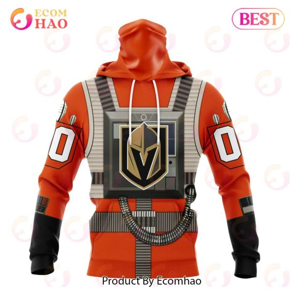 NHL Vegas Golden Knights Star Wars Rebel Pilot Design 3D Hoodie