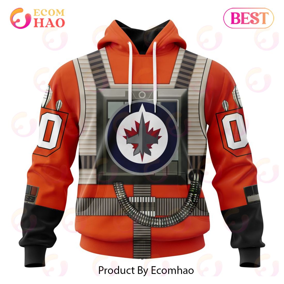 NHL Vancouver Canucks Star Wars Rebel Pilot Design 3D Hoodie