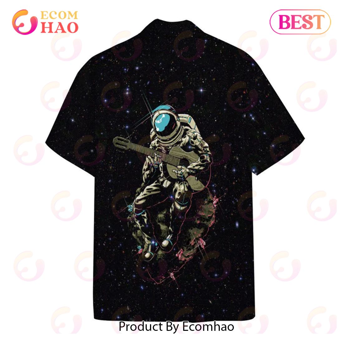 New Astronaut Playing The Guitar Custom 3D Hawaiian Shirt, Aloha Shirt