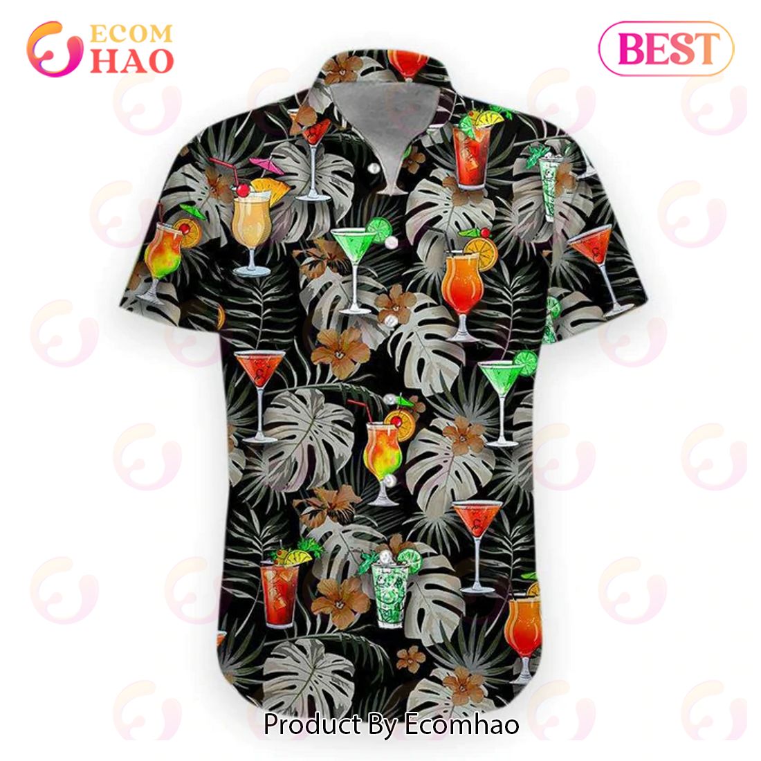 New Cocktail 3D Hawaiian Shirt, Aloha Shirt