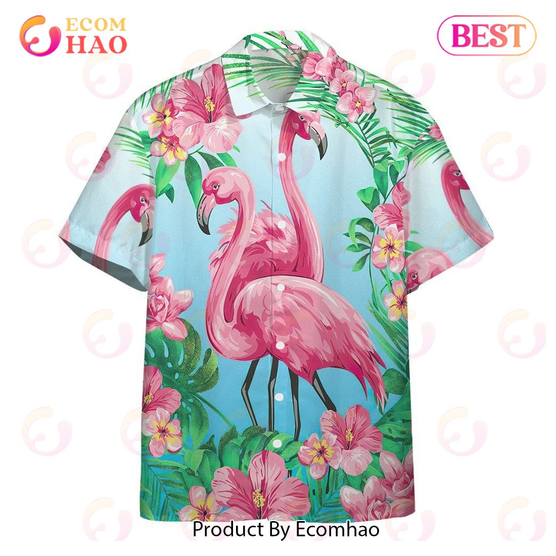 New Flamingo Custom 3D Hawaiian Shirt, Aloha Shirt