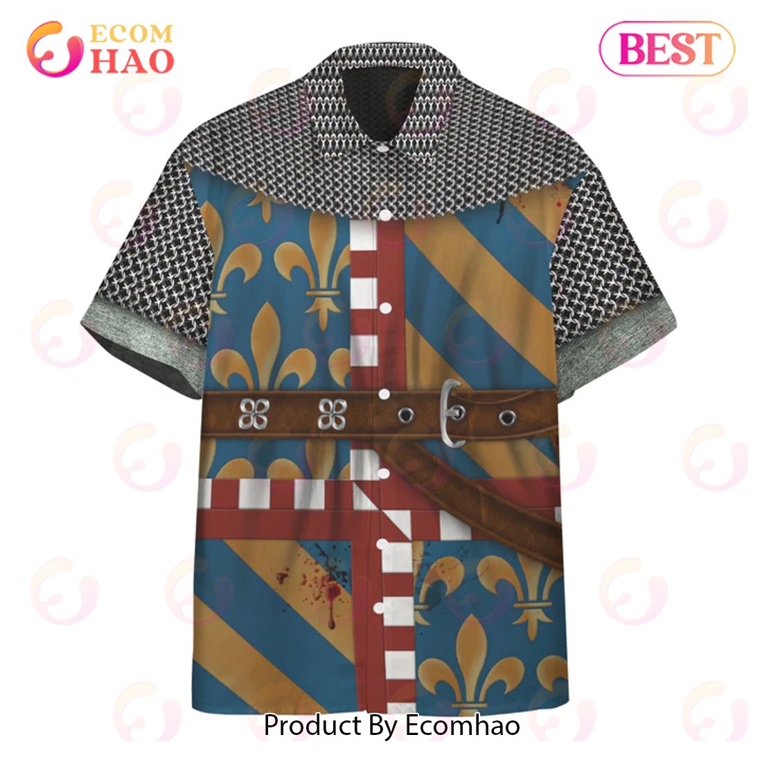 New French Cavalier Custom 3D Hawaiian Shirt, Aloha Shirt