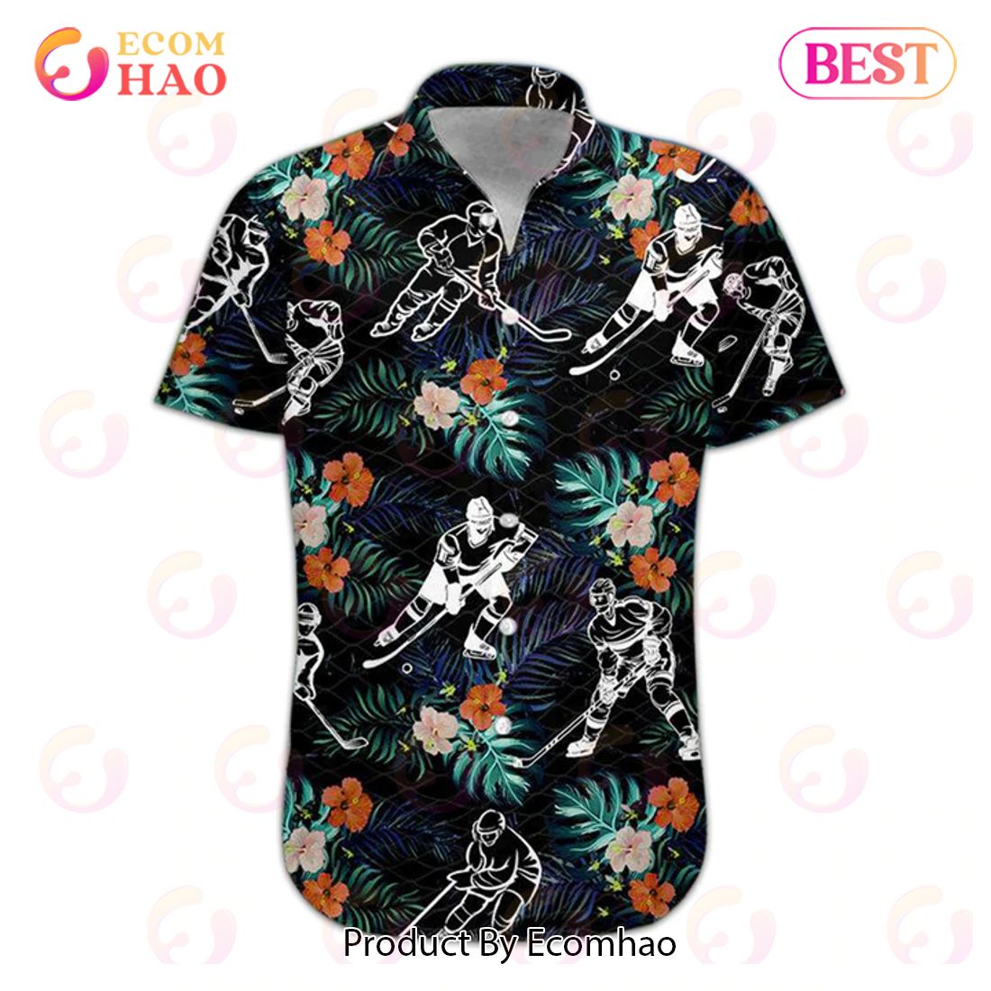 New Hockey 3D Hawaiian Shirt, Aloha Shirt