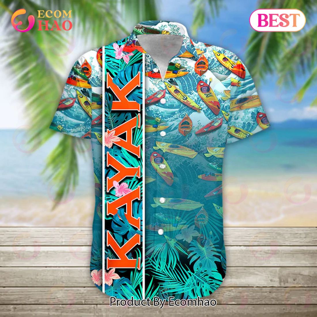 Kayak Some Girls Go Kayaking - Custom Hawaiian Shirt, Aloha Shirt